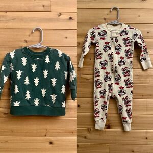 Bundle Hanna Andersson Size 12-18 Months Christmas Mickey Mouse Disney Bundle